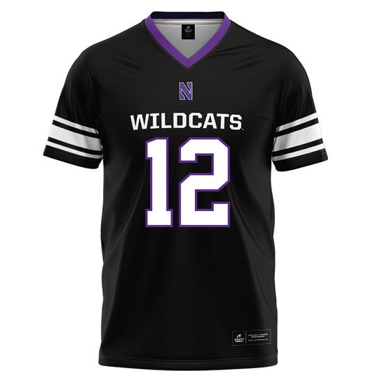 Northwestern - NCAA Football : Evan Smith - Black Football Jersey
