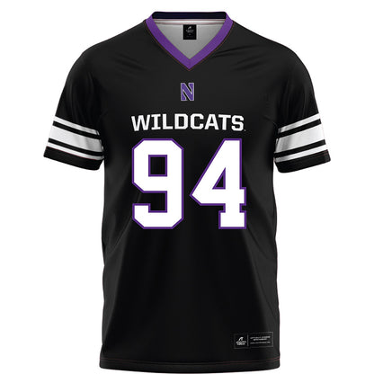Northwestern - NCAA Football : Miguel Jackson - Black Football Jersey-0