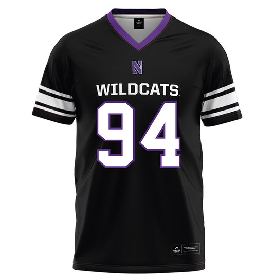 Northwestern - NCAA Football : Miguel Jackson - Black Football Jersey-0