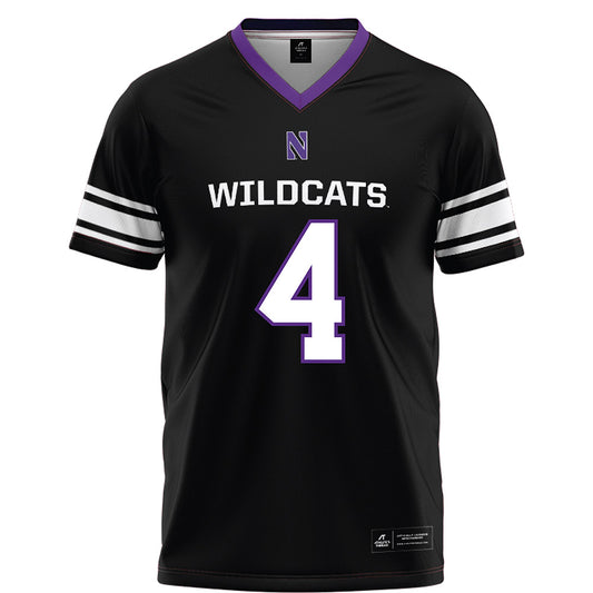 Northwestern - NCAA Football : Anto Saka - Black Football Jersey