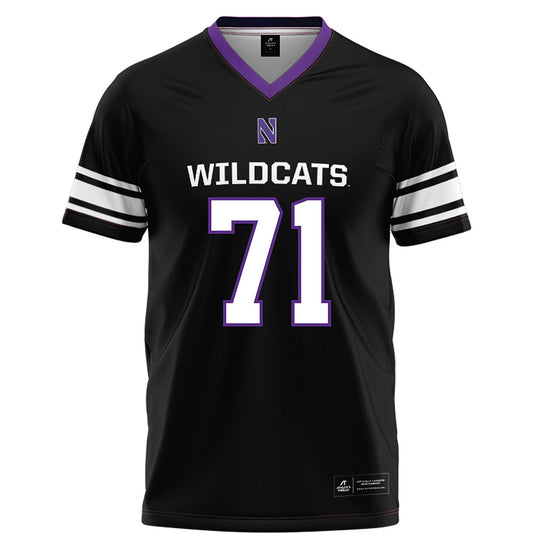 Northwestern - NCAA Football : Dennis Rahouski - Black Football Jersey-0