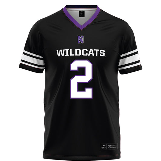 Northwestern - NCAA Football : Fred Davis II - Black Football Jersey-0