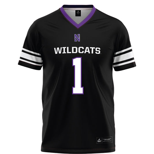 Northwestern - NCAA Football : Carmine Bastone - Black Football Jersey-0