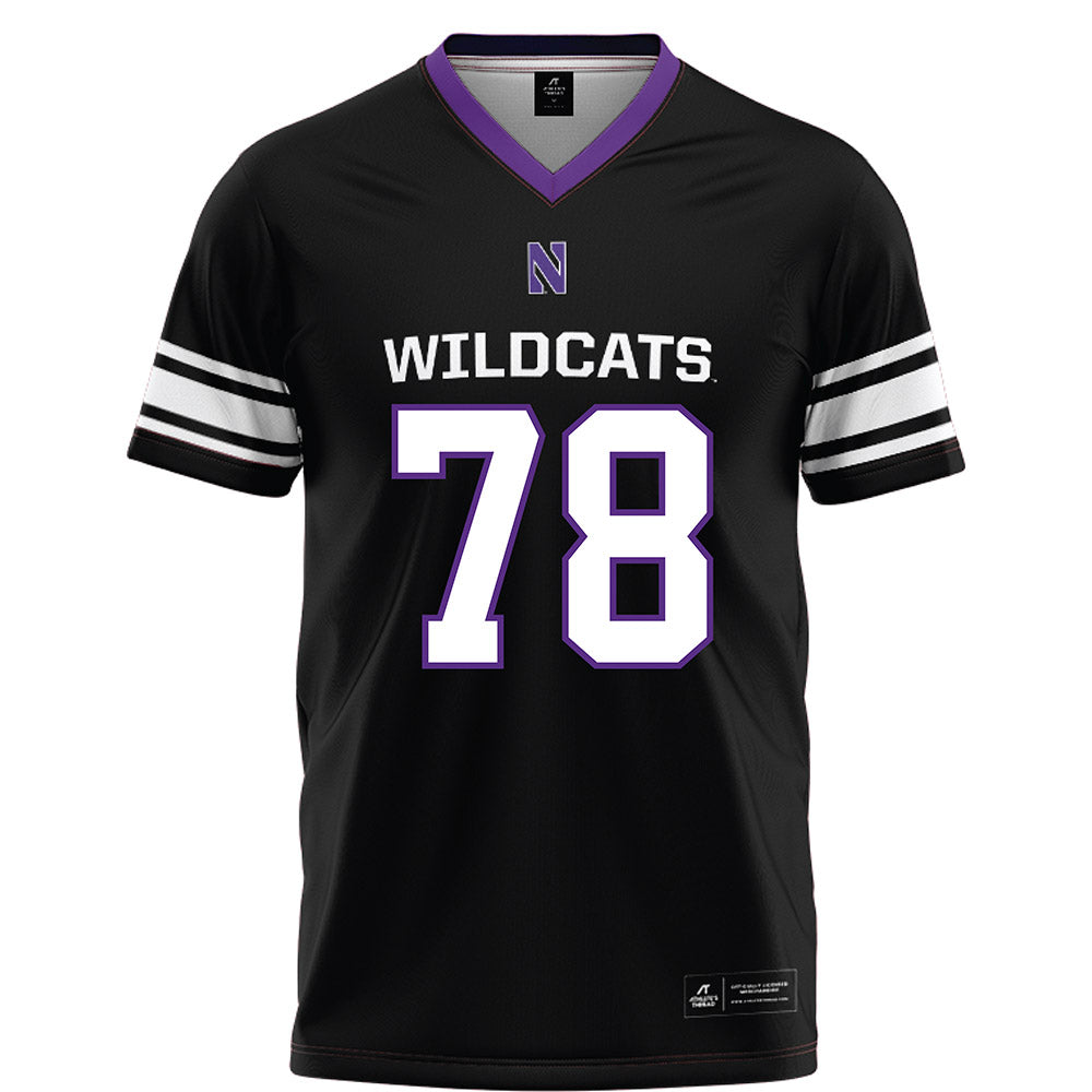 Northwestern - NCAA Football : Trey Boyd - Black Football Jersey-0