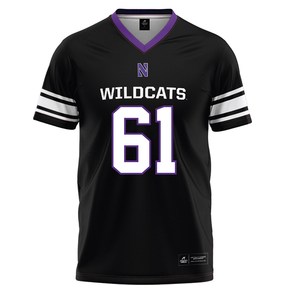 Northwestern - NCAA Football : Matt Keeler - Black Football Jersey