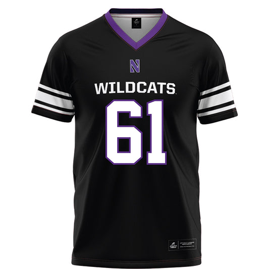 Northwestern - NCAA Football : Matt Keeler - Black Football Jersey