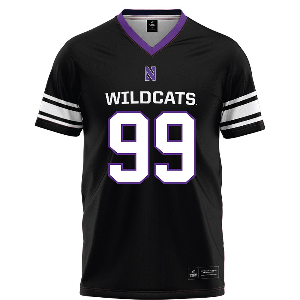Northwestern - NCAA Football : Troy Regovich - Black Football Jersey-0