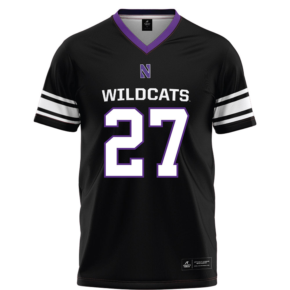 Northwestern - NCAA Football : Daniel Anderson - Black Football Jersey-0