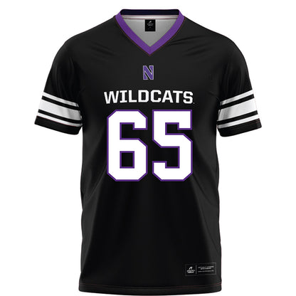 Northwestern - NCAA Football : Jackson Carsello - Black Football Jersey