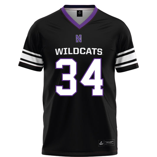 Northwestern - NCAA Football : Payton Roth - Black Football Jersey-0
