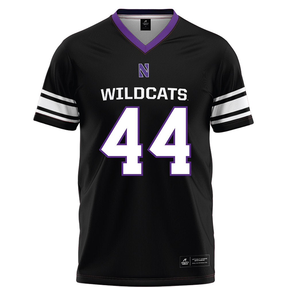 Northwestern - NCAA Football : Callen Campbell - Black Football Jersey-0