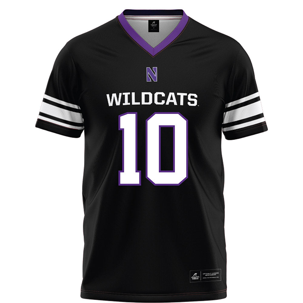 Northwestern - NCAA Football : Ricky Ahumaraeze - Black Football Jersey-0