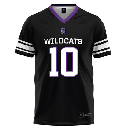 Northwestern - NCAA Football : Ricky Ahumaraeze - Black Football Jersey-0