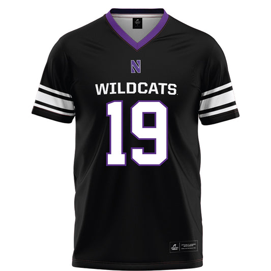 Northwestern - NCAA Football : Drew Wagner - Black Football Jersey-0