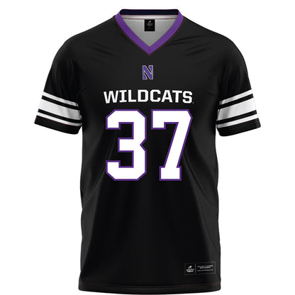 Northwestern - NCAA Football : Mac Uihlein - Black Football Jersey