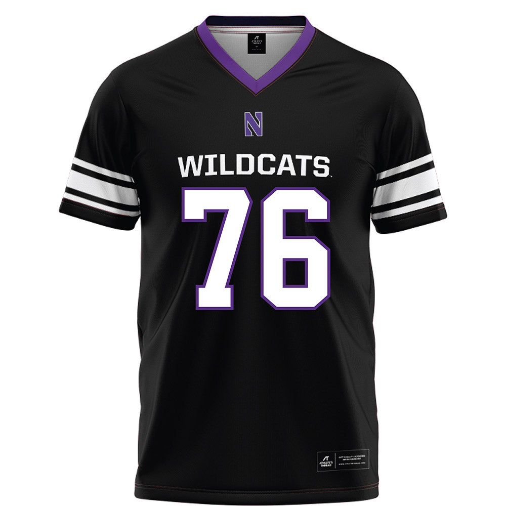 Northwestern - NCAA Football : Michael OConnell - Black Football Jersey-0