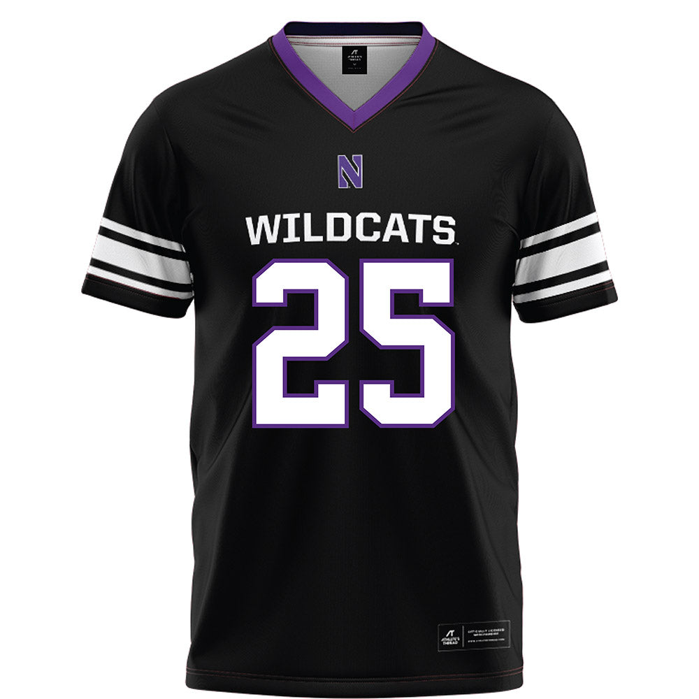 Northwestern - NCAA Football : Marquet Dorsey - Black Football Jersey-0