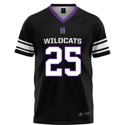 Northwestern - NCAA Football : Marquet Dorsey - Black Football Jersey-0