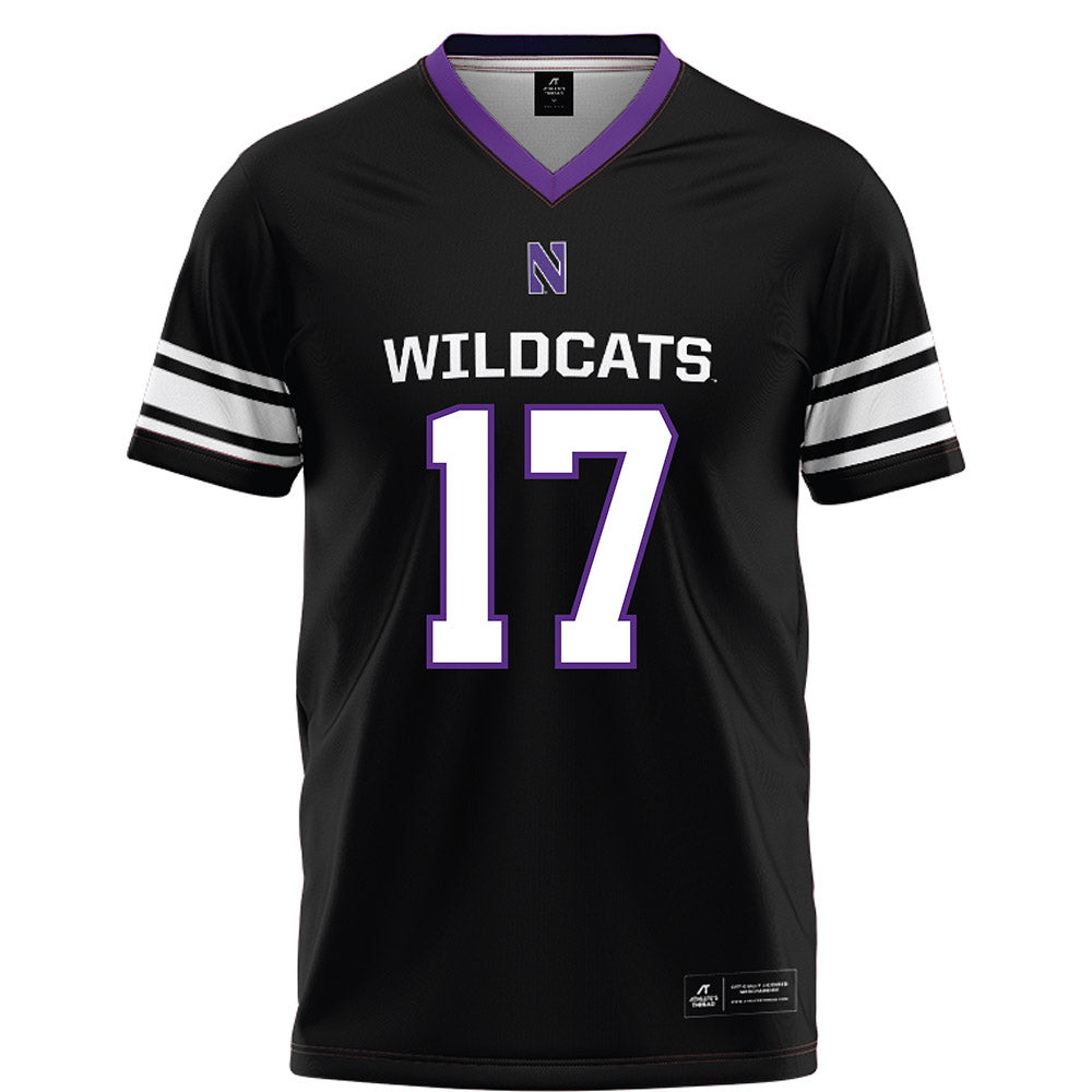 Northwestern - NCAA Football : Griffin Wilde - Black Football Jersey-0