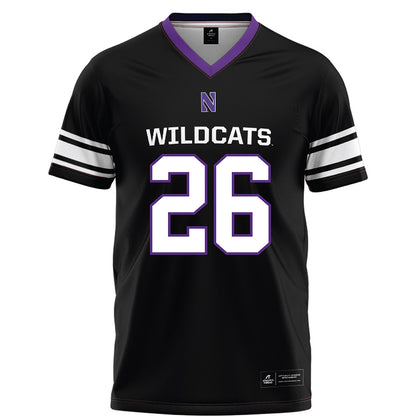 Northwestern - NCAA Football : Albert Kunickis - Black Football Jersey-0