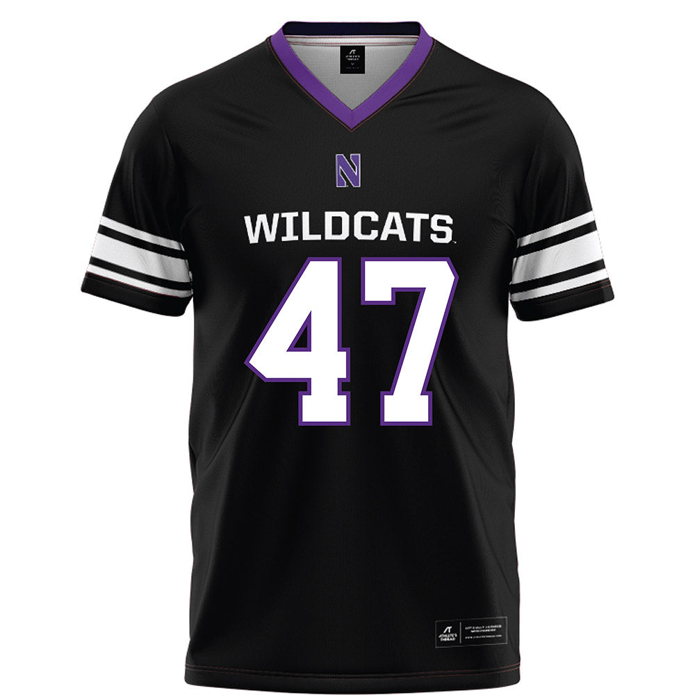 Northwestern - NCAA Football : Michael Kilbane - Black Football Jersey