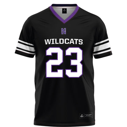 Northwestern - NCAA Football : Cole Shivers - Black Football Jersey