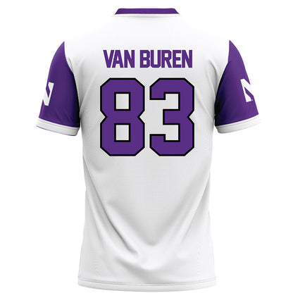 Northwestern - NCAA Football : Blake Van Buren - White Football Jersey