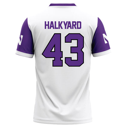 Northwestern - NCAA Football : Will Halkyard - White Football Jersey