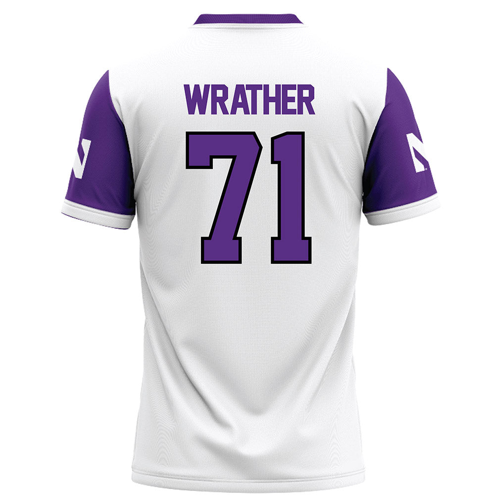 Northwestern - NCAA Football : Ben Wrather - White Football Jersey