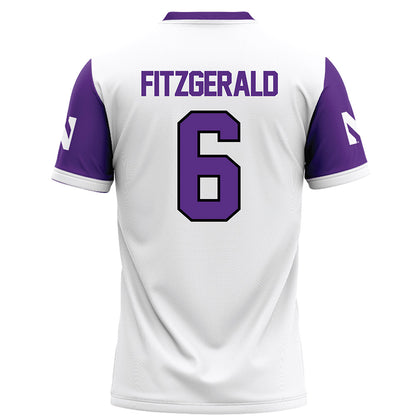 Northwestern - NCAA Football : Robert Fitzgerald - White Football Jersey