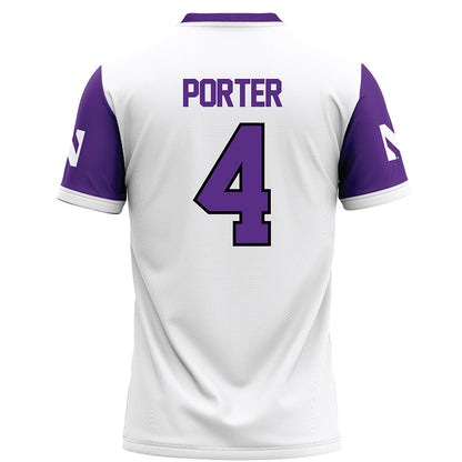 Northwestern - NCAA Football : Cam Porter - White Football Jersey