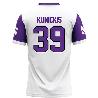 Northwestern - NCAA Football : Albert Kunickis - White Football Jersey