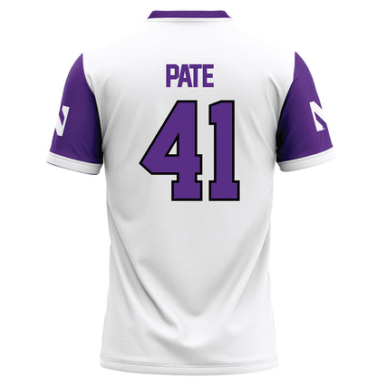 Northwestern - NCAA Football : Jaylen Pate - White Football Jersey