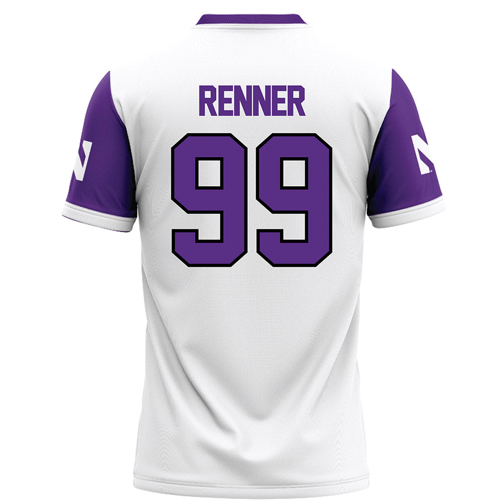 Northwestern - NCAA Football : Hunter Renner - White Football Jersey
