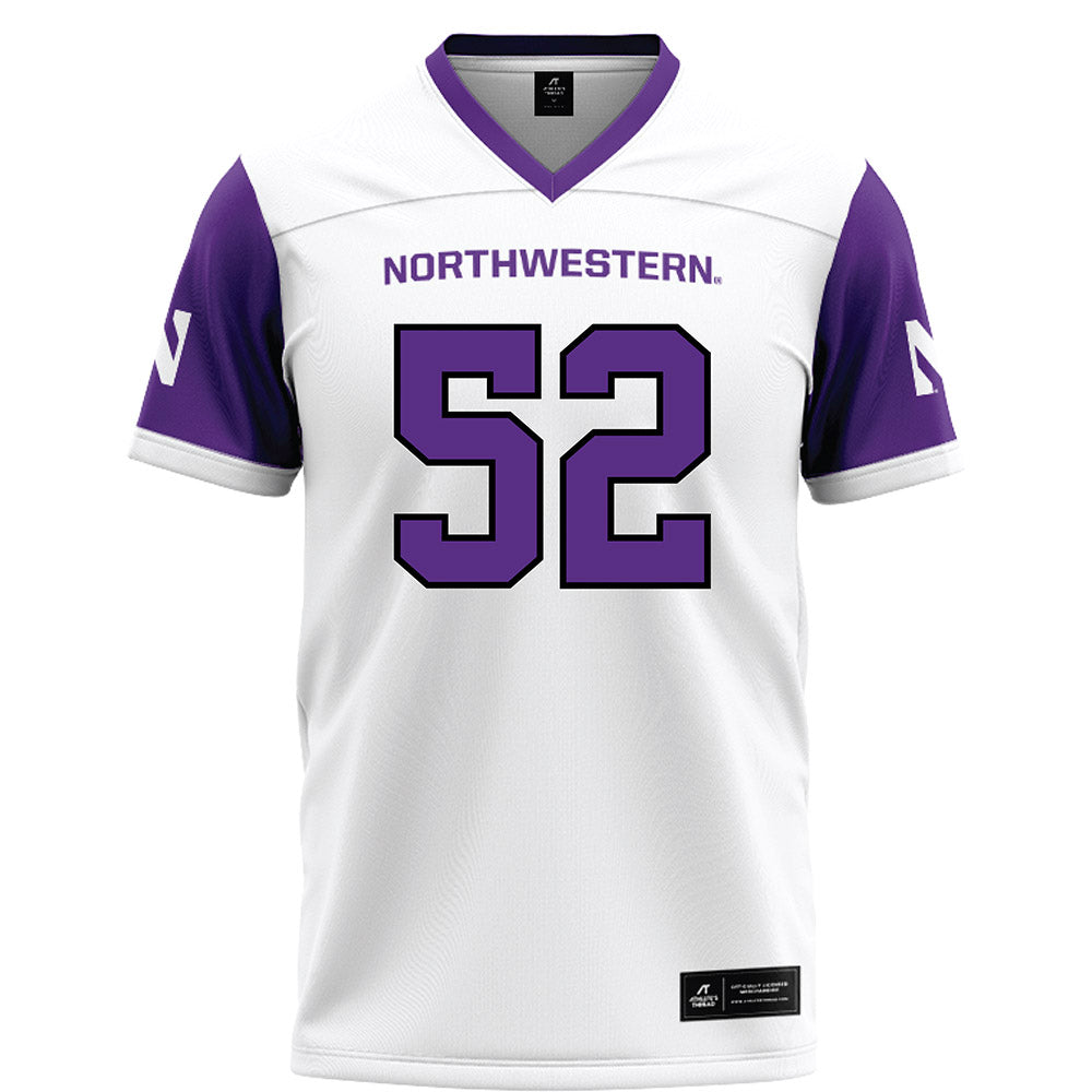 Northwestern - NCAA Football : Richie Hagarty - White Football Jersey