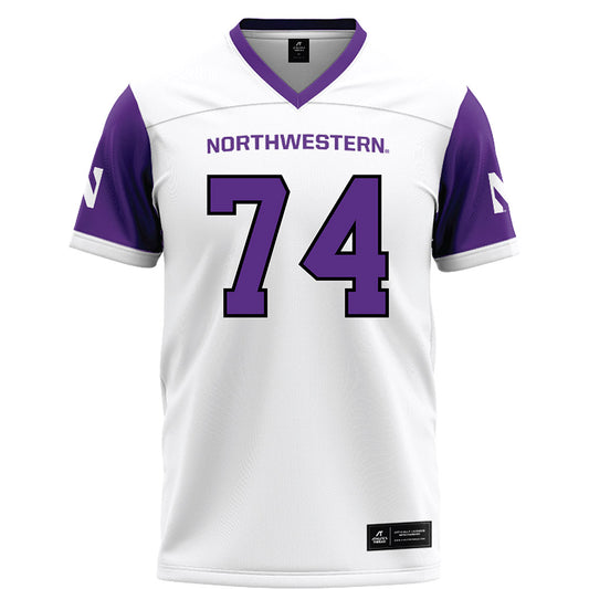 Northwestern - NCAA Football : Nicholas Herzog - White Football Jersey
