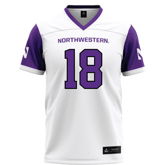 Northwestern - NCAA Football : Camp Magee - White Football Jersey