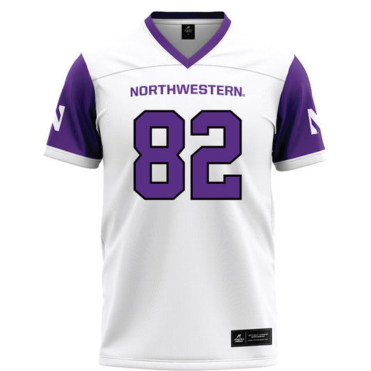 Northwestern - NCAA Football : Jack Olsen - White Football Jersey