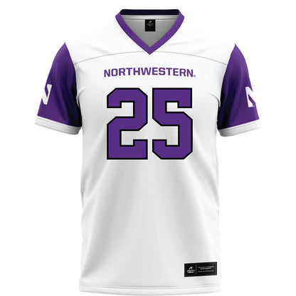 Northwestern - NCAA Football : Caleb Komolafe - White Football Jersey