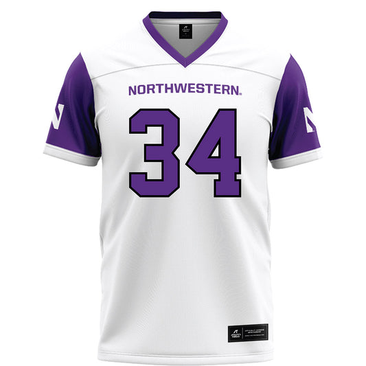 Northwestern - NCAA Football : Xander Mueller - White Football Jersey