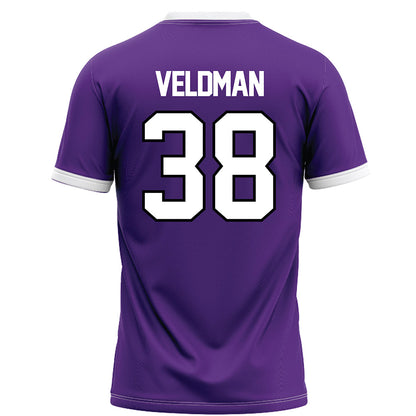 Northwestern - NCAA Football : Joshua Veldman - Fashion Jersey Football Jersey-1