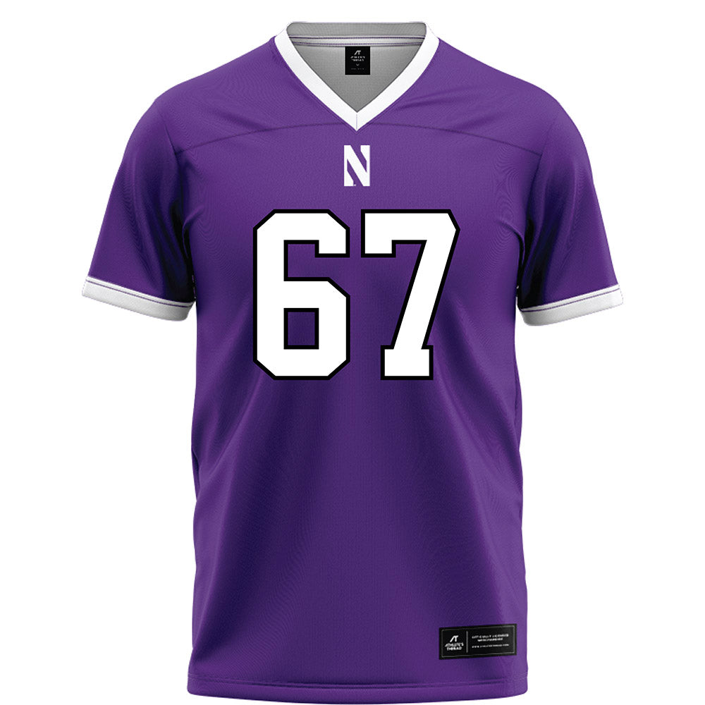 Northwestern - NCAA Football : Jace Borcherding - Fashion Jersey Football Jersey-0