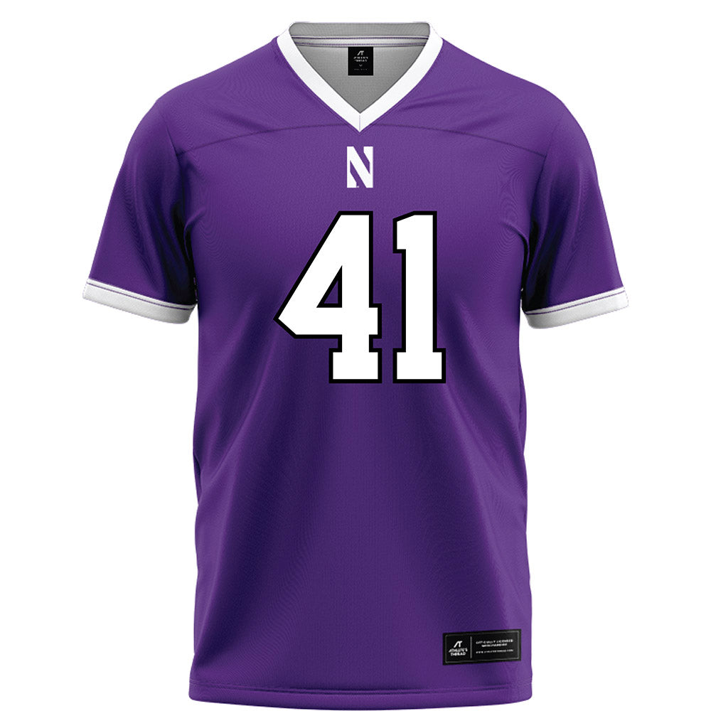 Northwestern - NCAA Football : Robby Preckel - Fashion Jersey Football Jersey-0