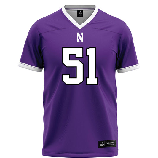 Northwestern - NCAA Football : Miles Crutchley - Fashion Jersey Football Jersey