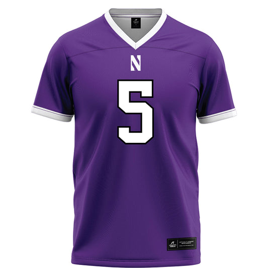 Northwestern - NCAA Football : Caleb Komolafe - Fashion Jersey Football Jersey-0