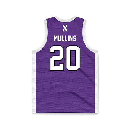 Northwestern - NCAA Men's Basketball : Justin Mullins - Basketball Jersey
