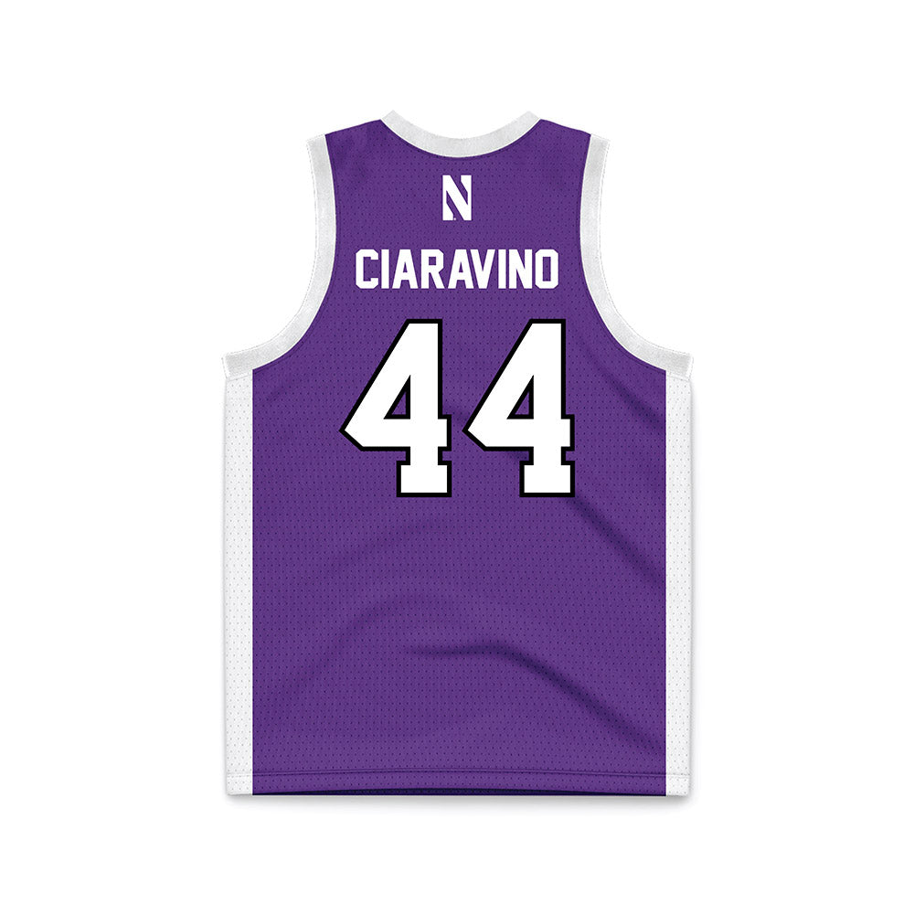 Northwestern - NCAA Men's Basketball : Angelo Ciaravino - Basketball Jersey