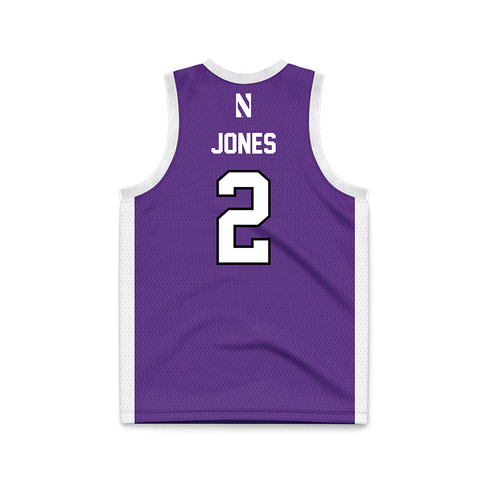 Northwestern - NCAA Women's Basketball : Kyla Jones - Purple Basketball Jersey-1