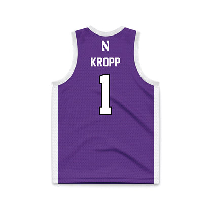 Northwestern - NCAA Men's Basketball : Tyler Kropp - Purple Basketball Jersey-1
