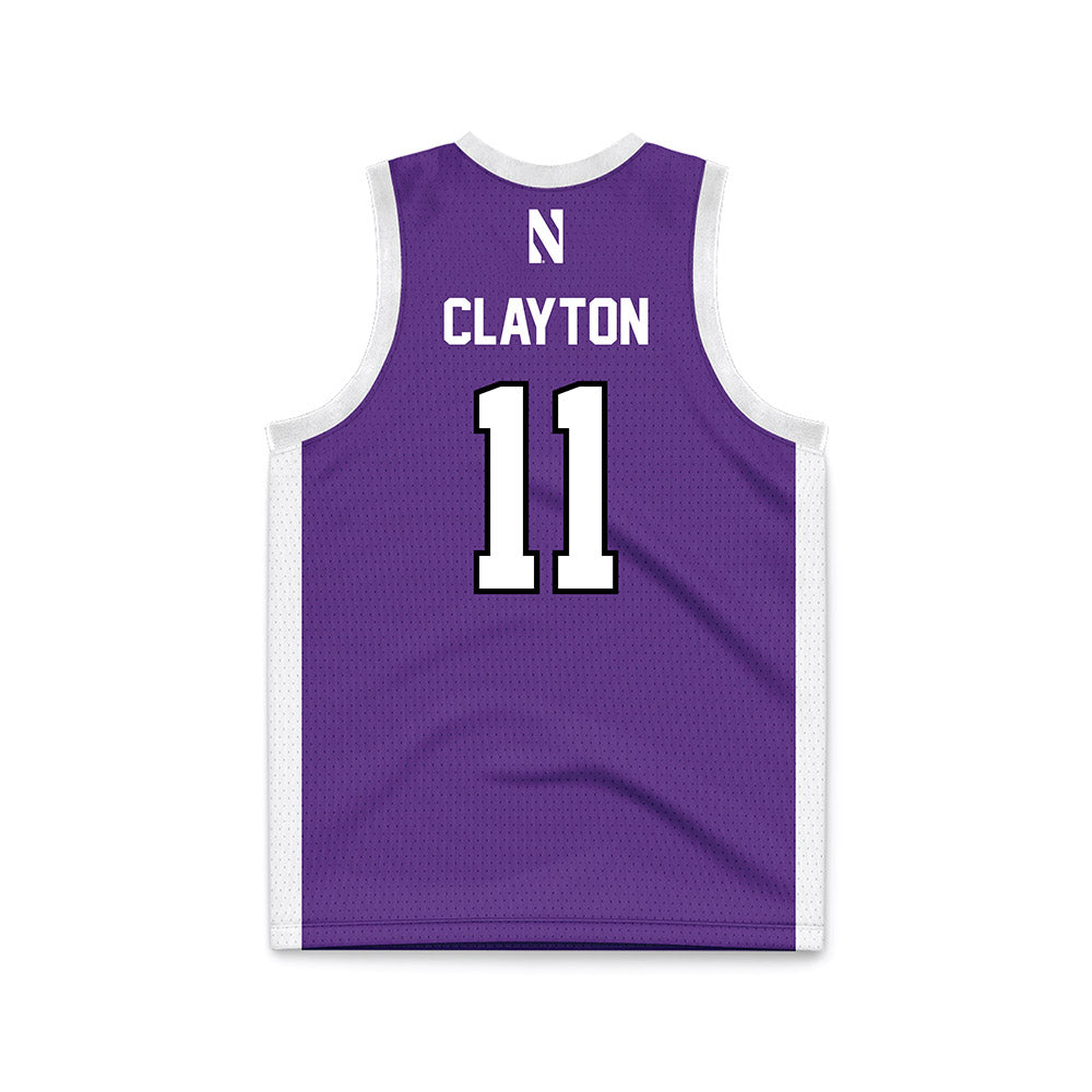 Northwestern - NCAA Men's Basketball : Jordan Clayton - Basketball Jersey